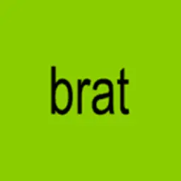 *brat* is an icon
